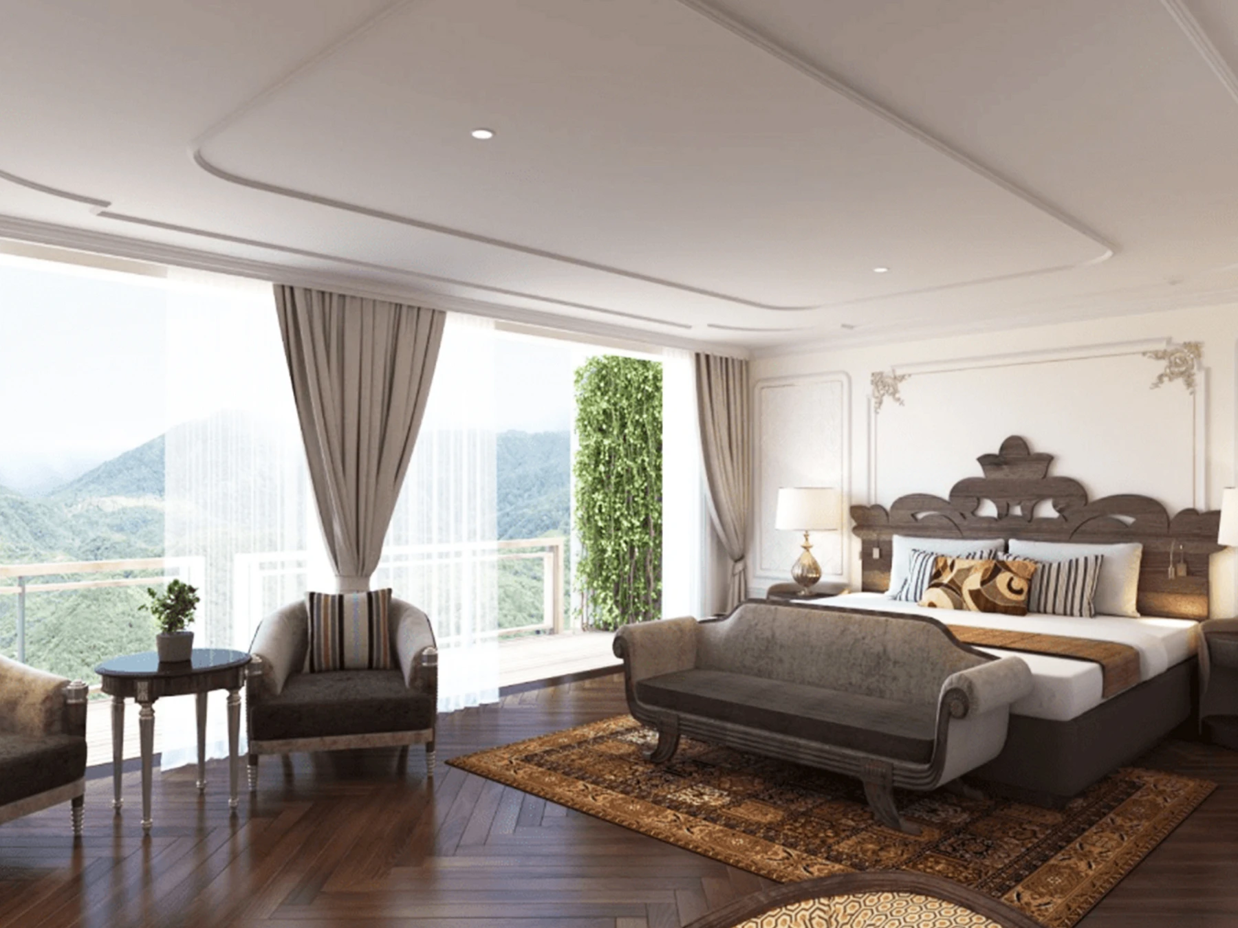 President Suite with Balcony & Mountain View